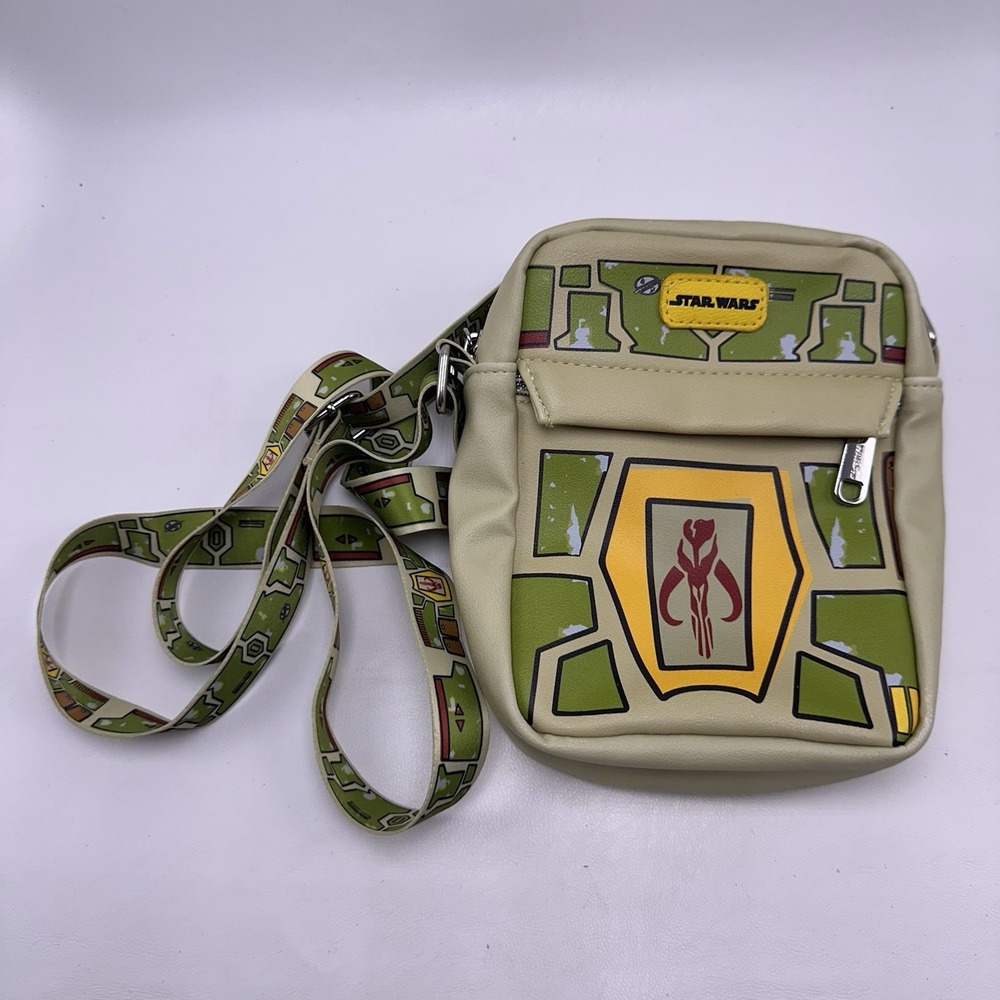Star Wars Boba Fett Crossbody Bag Buckle-Down Mandalorian Armor Purse